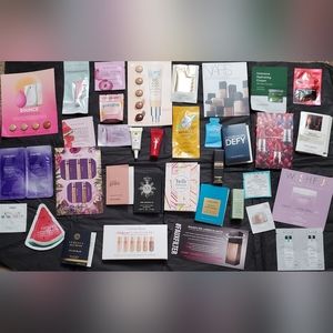 Lot of 35 makeup, skin, fragrance & haircare samples
